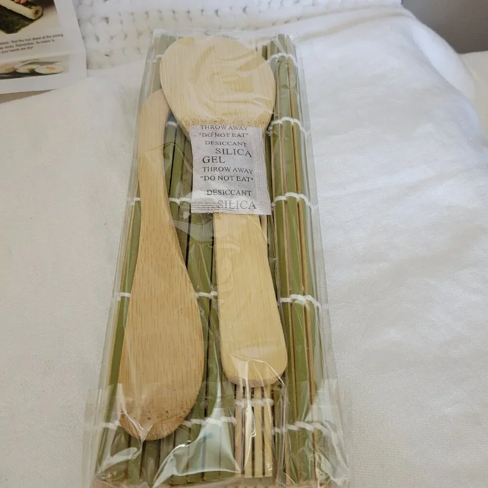 NEW DIY Sushi Making Kit bamboo slicer kitchen tool SET UNUSED cooking kitchen